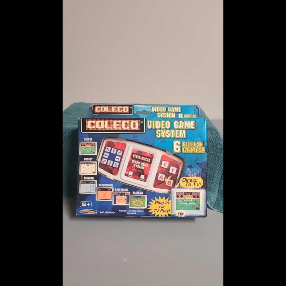 Coleco Video Game System Plug N Play With 6 Built in Games, New